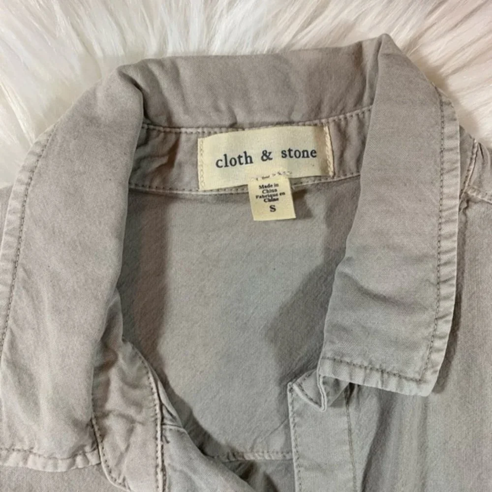 Anthropologie Cloth & Stone Side-Button Tunic sz S - Picture 7 of 8